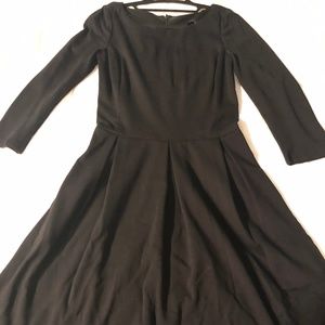 Banana Republic Fit-and-Flare Black Dress